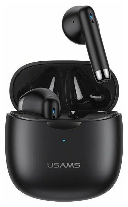 Беспроводные наушники с микрофоном Usams IA04 True Wireless Black (BHUIA03)  #1