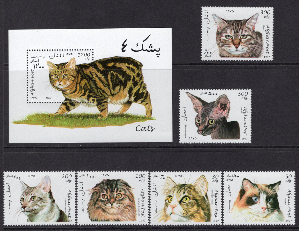 Набор марок. Фауна. Кошки. #1
