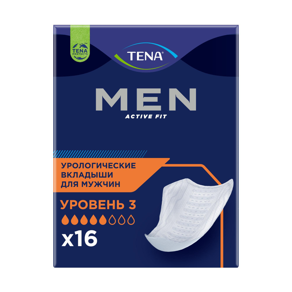 Прокладки для мужчин Tena Men Active Fit Level 3, 16 шт. #1