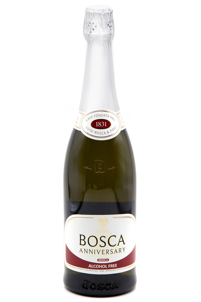 Шампанское вино безалкогольное Bosca Anniversary белое полусухое ...