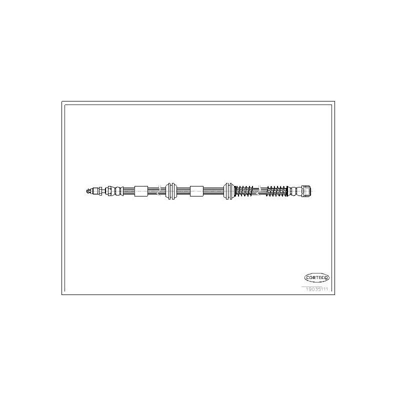 CORTECO Трубки тормозные, арт. 19035111 #1