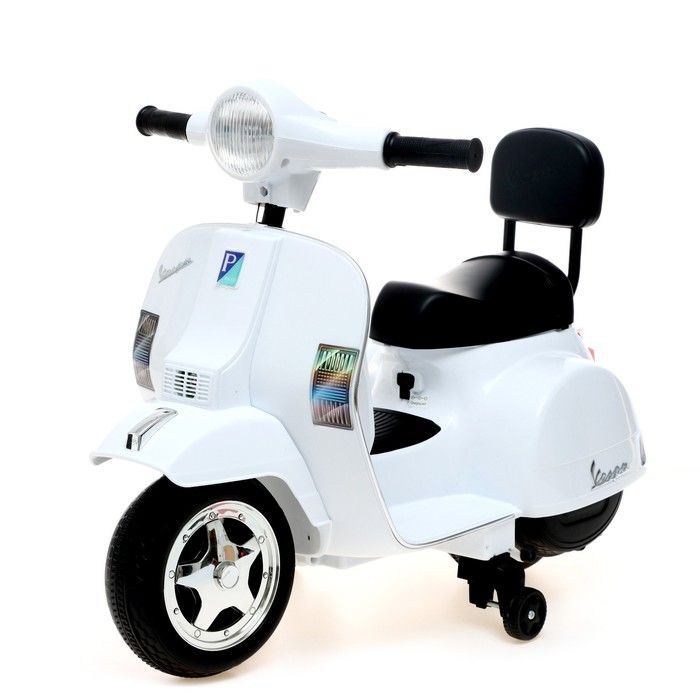 Электромотоцикл детский КНР Vespa PX, цвет белый (A008 Vespa PX15) #1