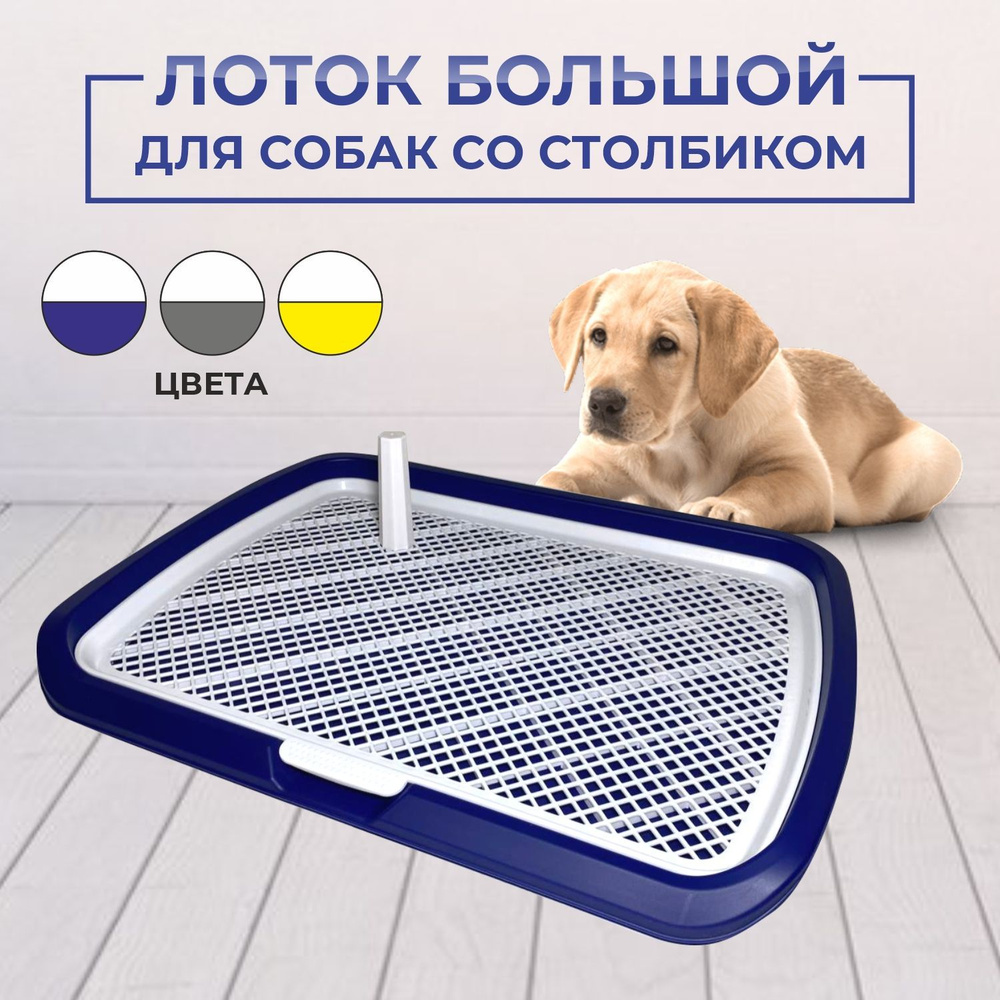 Лоток туалет для собак со столбиком большой - купить с доставкой по ...