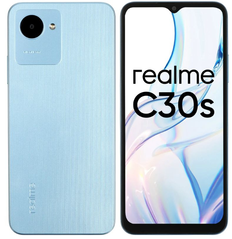realme Смартфон 6,5" C30S 32 ГБ (6053069) голубой 2/32 ГБ, голубой #1
