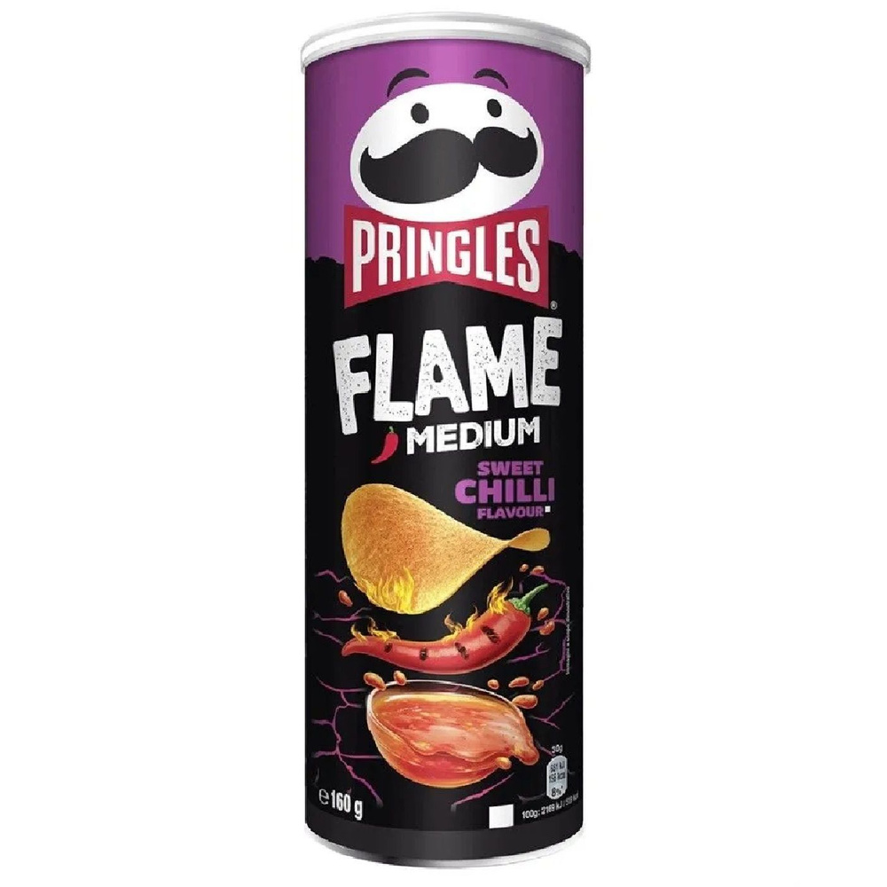 Чипсы Pringles Flame Чили и Лайм 160гр #1