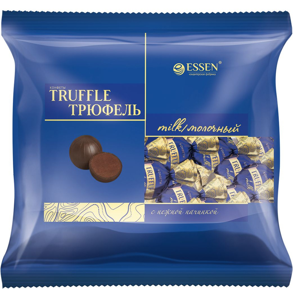 Конфеты шоколадные Трюфель молочный, пакет, 0,5 кг #1