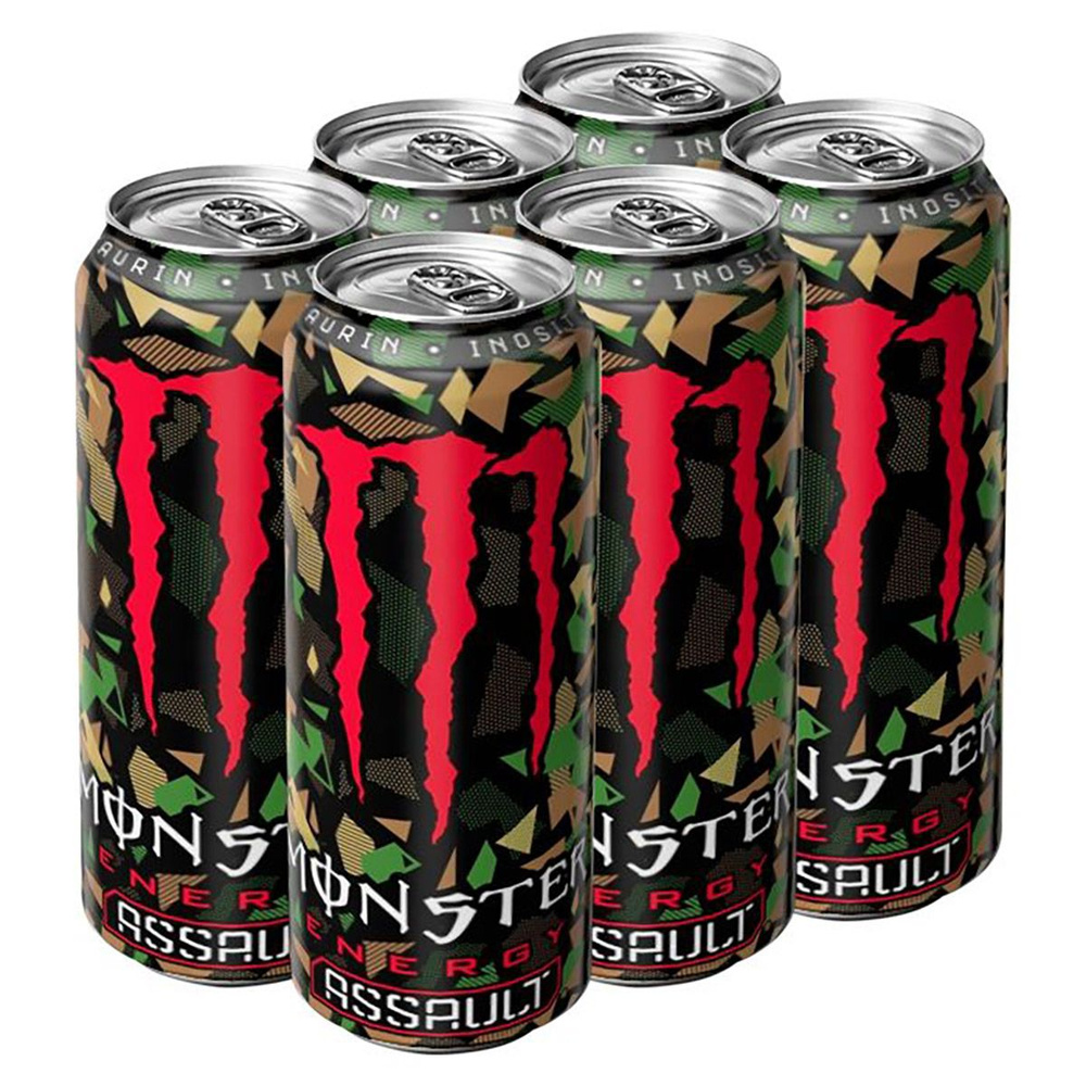 Энергетический напиток Monster Energy Assault со вкусом колы, 500 мл (6 шт)  #1