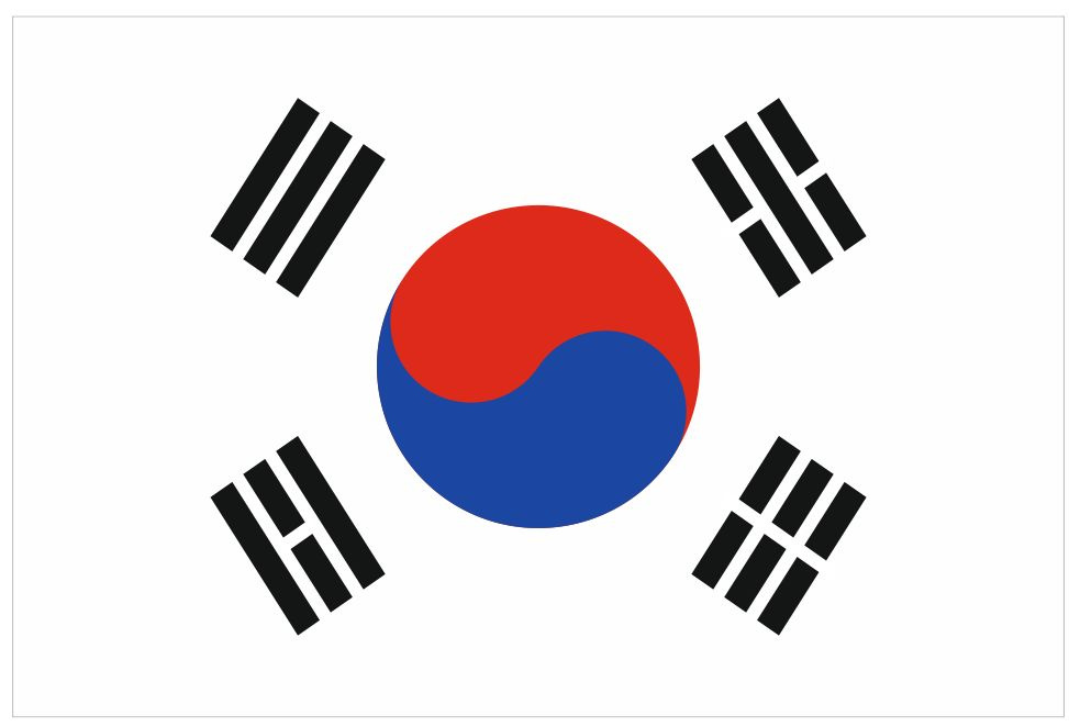 Флаг Республики Корея 40х60 см #1