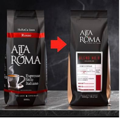 Зерновой кофе ALTA ROMA Blend №8 (ROSSO), пакет, 1кг #1