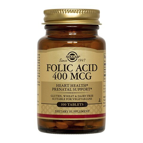 Solgar, Folic Acid "Фолиевая кислота", 400 мкг, 100 таблеток #1