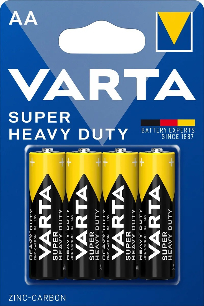 Varta Батарейка AA, Солевой тип, 1,5 В, 4 шт #1