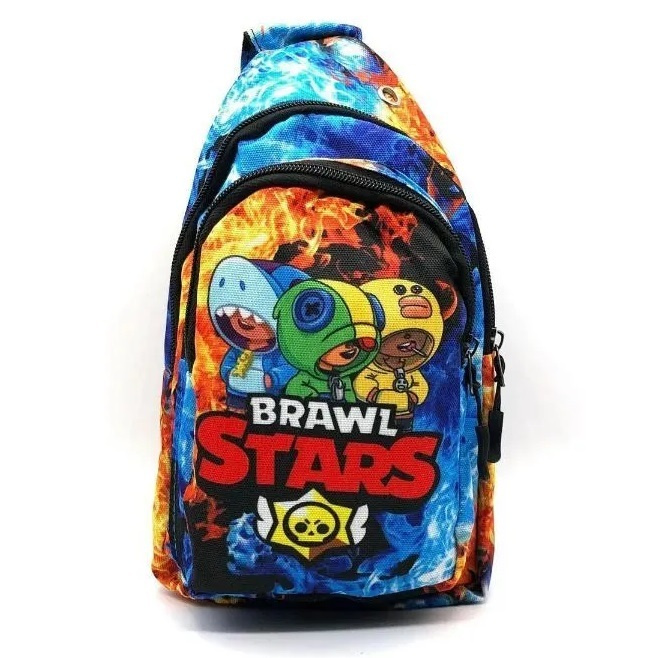 Рюкзак детский на плечо Brawl Stars / сумка для мелочей детская, сумка для телефона  #1
