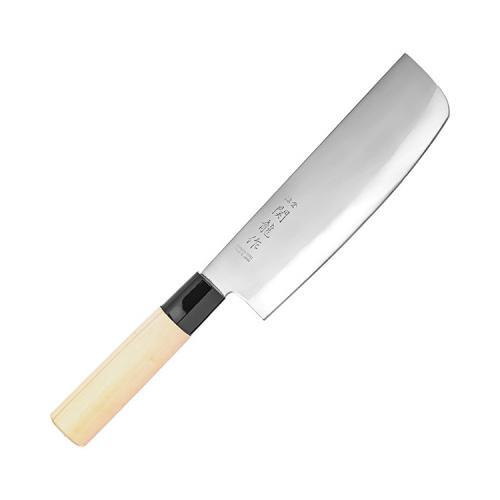 Нож кухонный "Киото" двусторонняя заточка,сталь нерж.,дерево, длина 295/165, ширина 45мм  #1