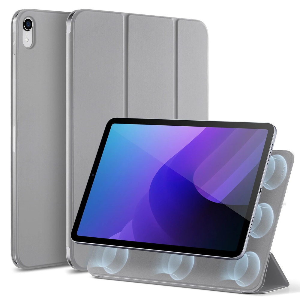 Чехол книжка ESR Rebound Magnetic Case с застежкой для Apple iPad 10 Gen (2022), серый  #1
