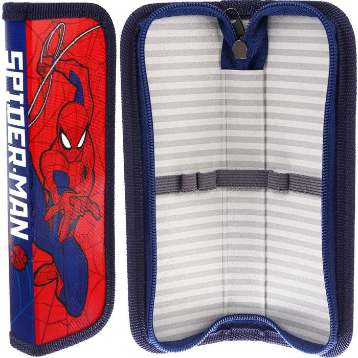 Пенал 1 секция, 55 х 205 х 25 мм, Человек-паук Spider-Man, ламинированный картон  #1