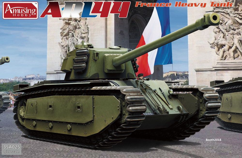 Сборная модель танка Amusing Hobby Французский танк ARL 44, масштаб 1/35  #1