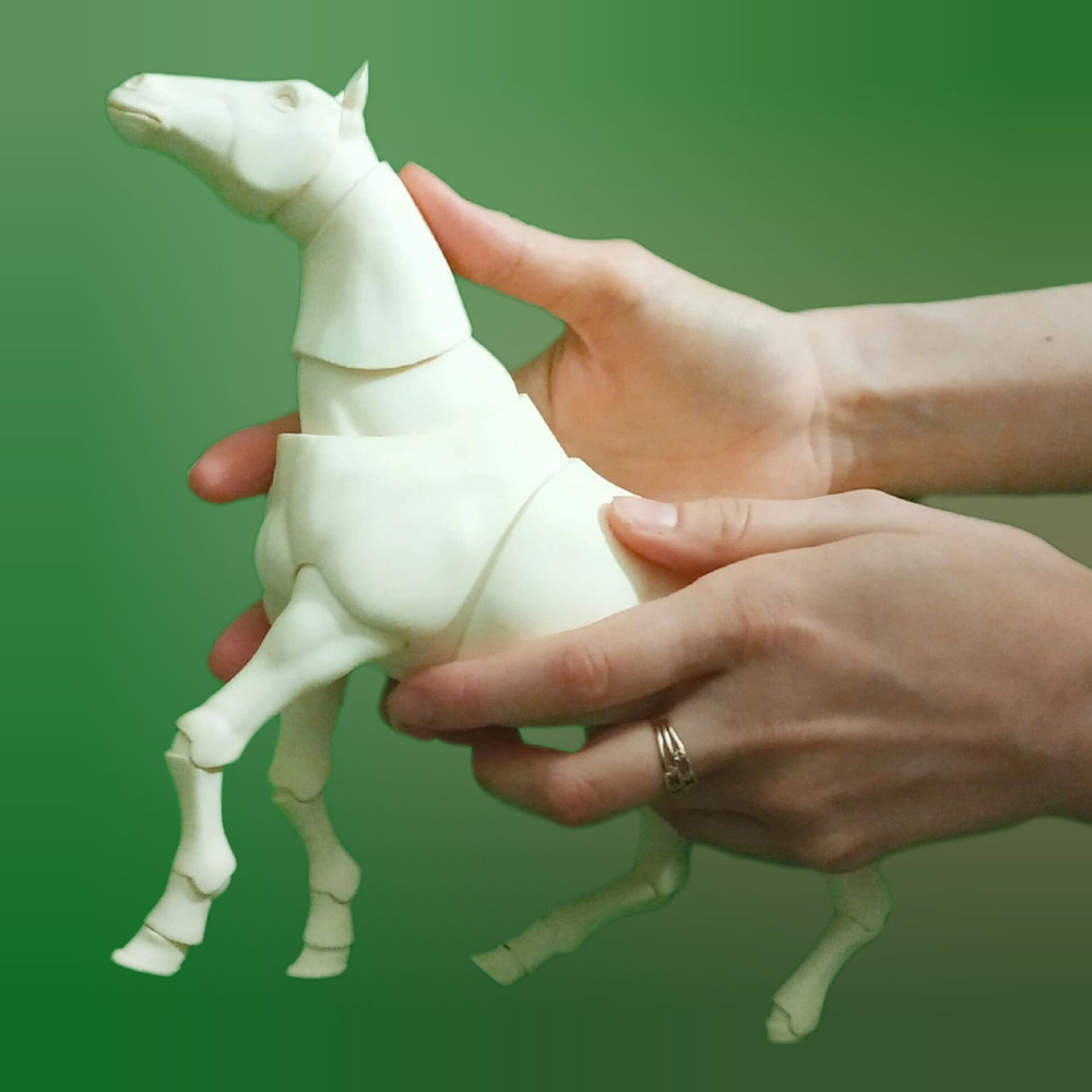 БЖД кукла шарнирная лошадь белая bjd doll horse #1