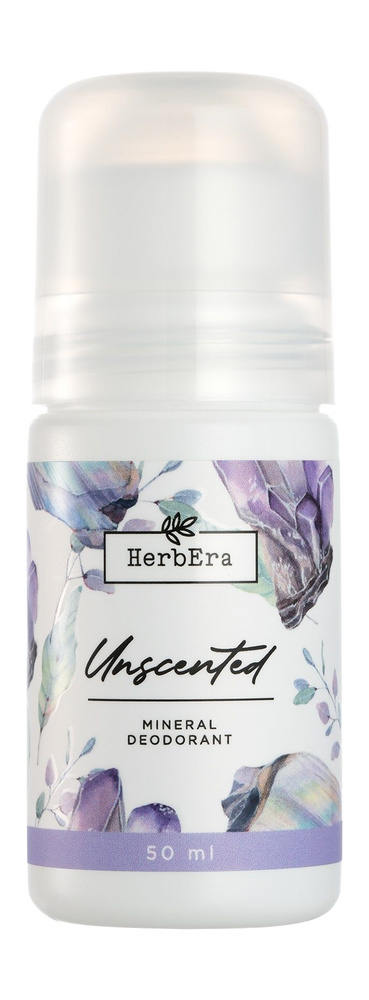 Минеральный шариковый дезодорант без запаха / HerbEra Unscented Mineral Deodorant  #1