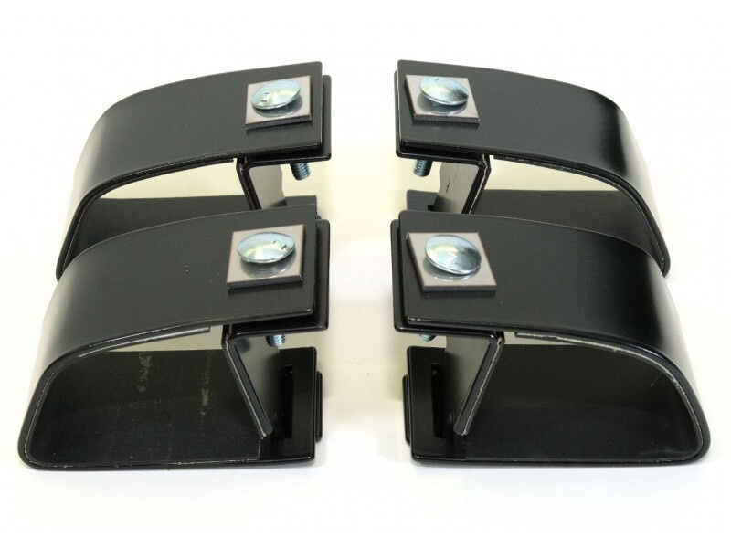 Комплект опор багажника для рейлингов Nissan Terrano / Ниссан Террано 2014 / black ULTRA-BOX  #1