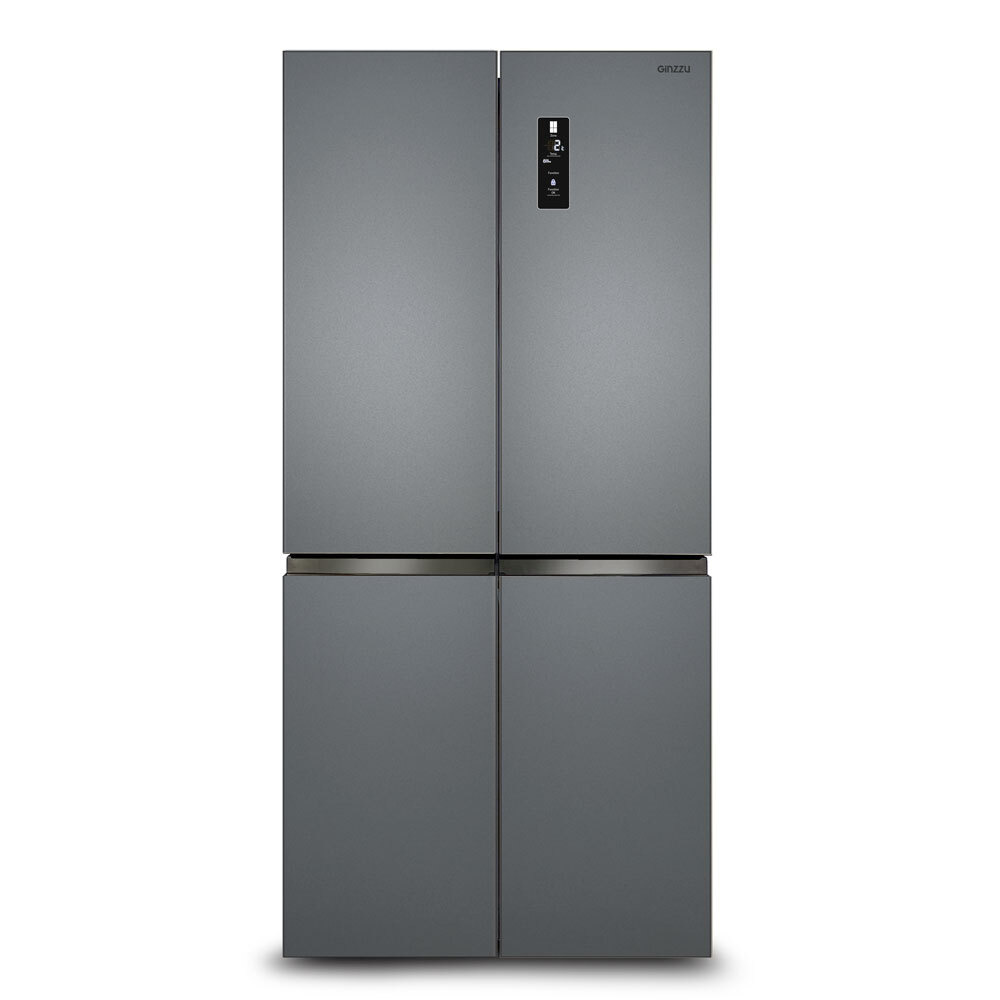 Холодильник GiNZZU NFK-515 стальной. Товар уцененный #1