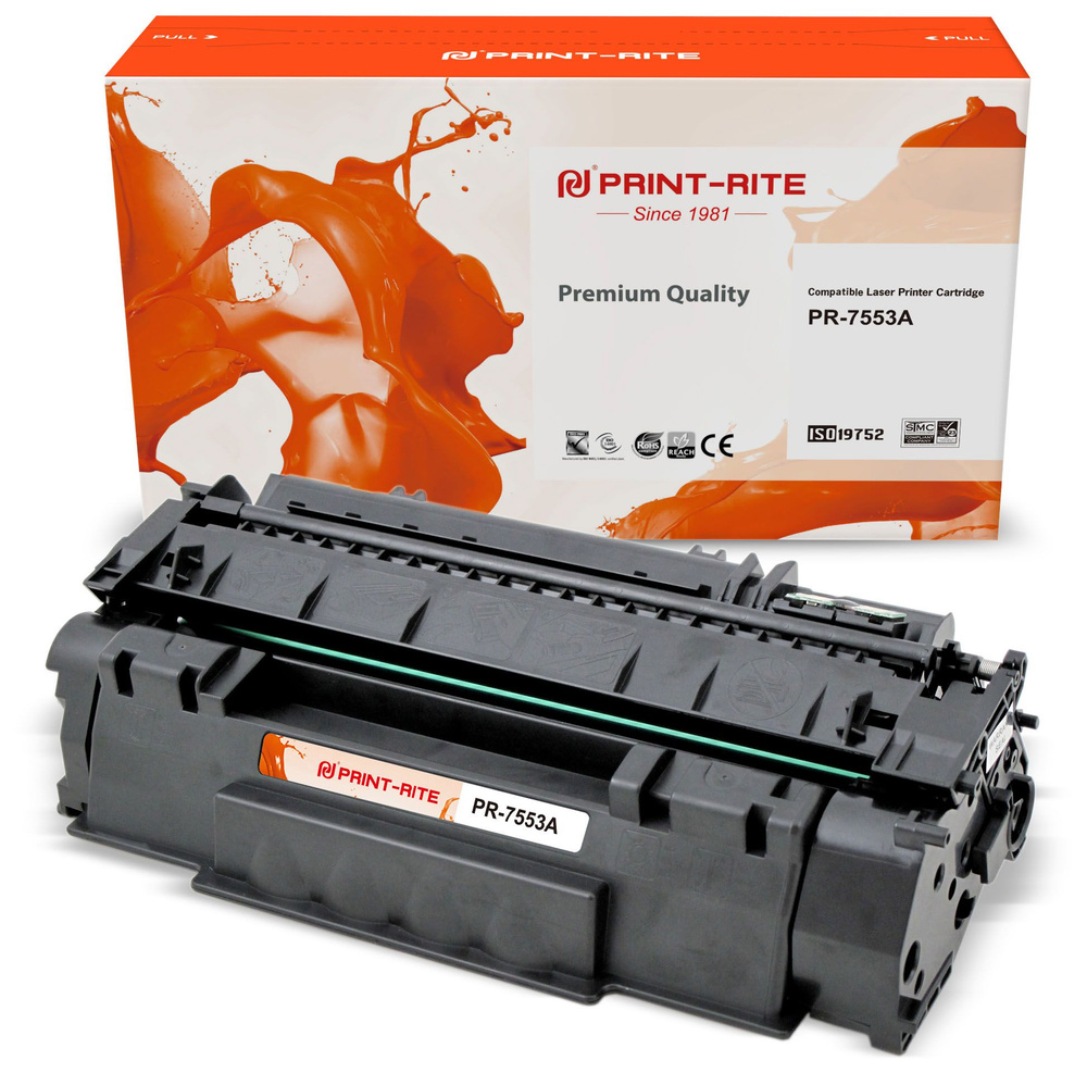 Print-Rite PR-7553A картридж лазерный (HP 53A - Q7553A) черный 3000 стр #1