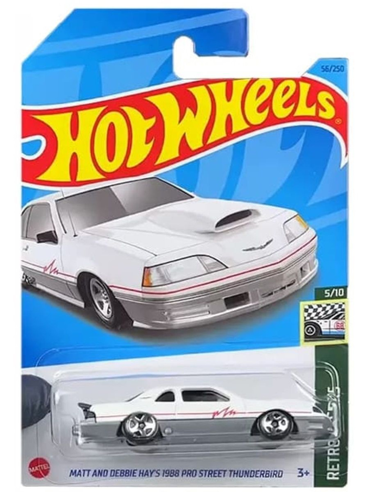 HKH05 Машинка металлическая игрушка Hot Wheels коллекционная модель MATT AND DEBBIE HAY'S 1988 PRO STREET #1