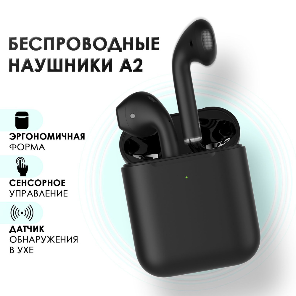 Наушники беспроводные вкладыши с шумоподавлением для бега и спорта / Гарнитура блютуз (Bluetooth) для #1