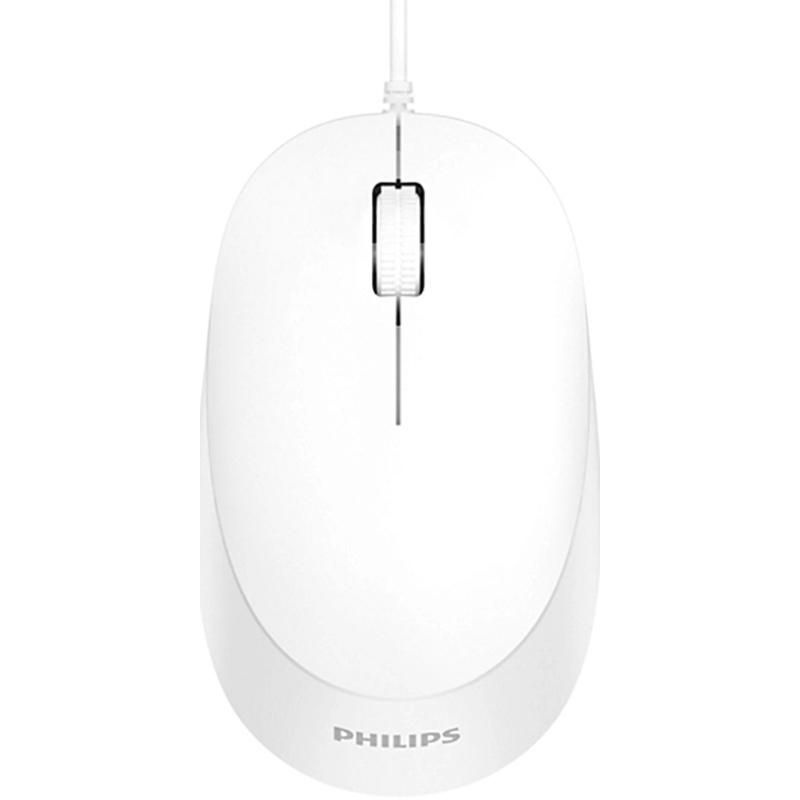 Мышь компьютерная Philips (SPK7207W, 01) Проводная, 3 канальная, USB 2.0, 1200dpi, Белый  #1