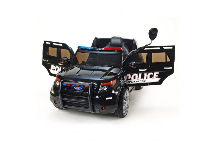Детский электромобиль с пультом управления полицейский джип 12V 2.4G  #1
