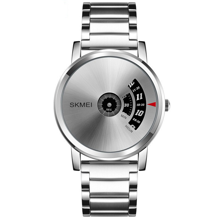 Часы мужские Skmei/Скмей 1260, водонепроницаемые, серебристые  #1