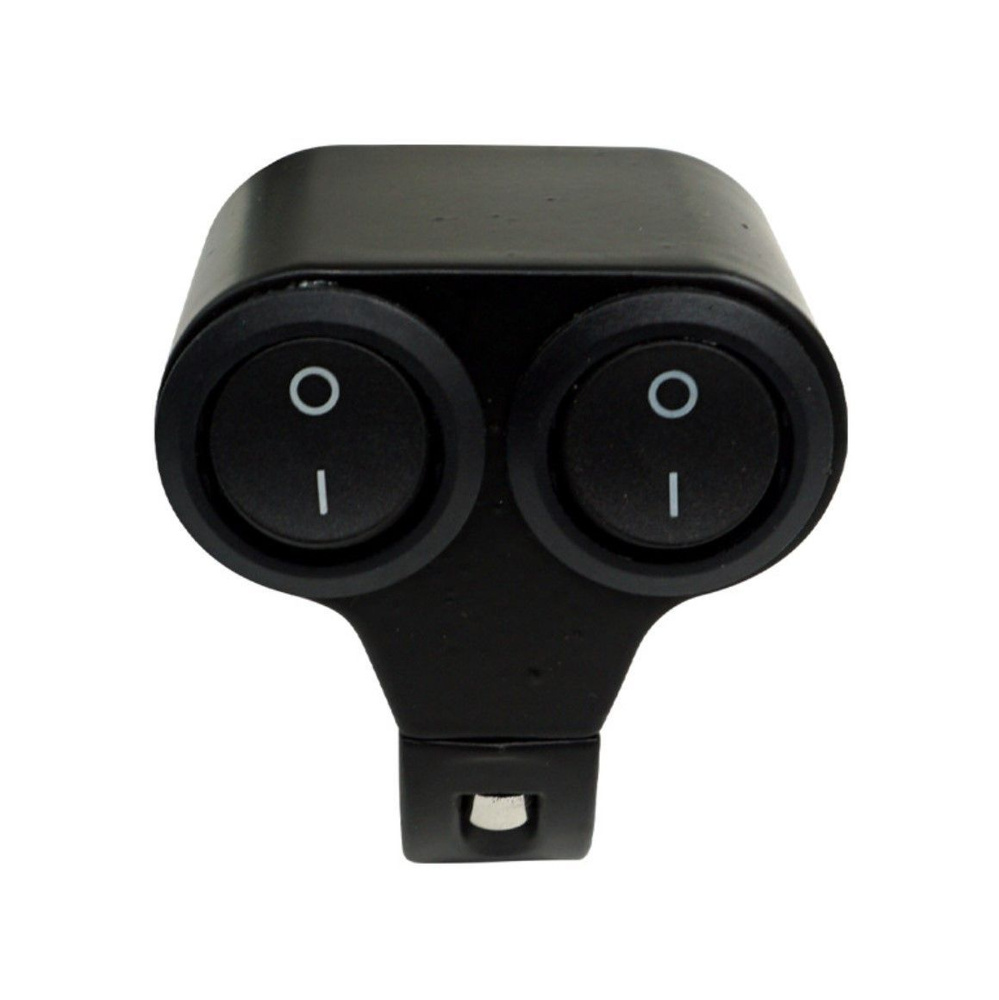Универсальный переключатель 2 режима (2 позиции) Блок кнопка фар, света на руль, для электросамоката, #1