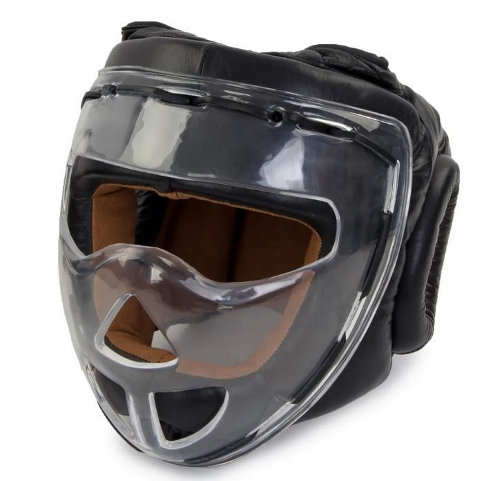 Шлем боксерский JABB JE-2104 с защитной маской черный #1