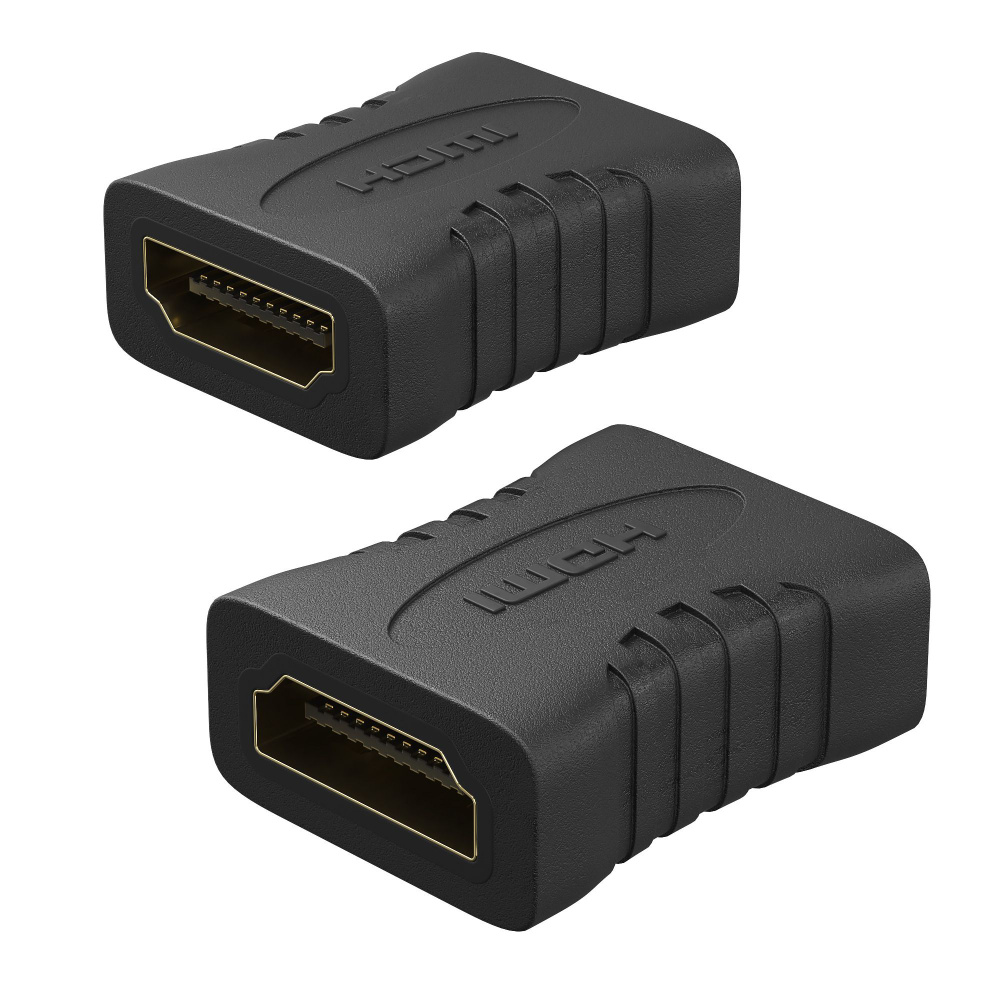 Соединитель адаптер переходник HDMI (F) - HDMI (F) GSMIN A73 (Черный)  #1