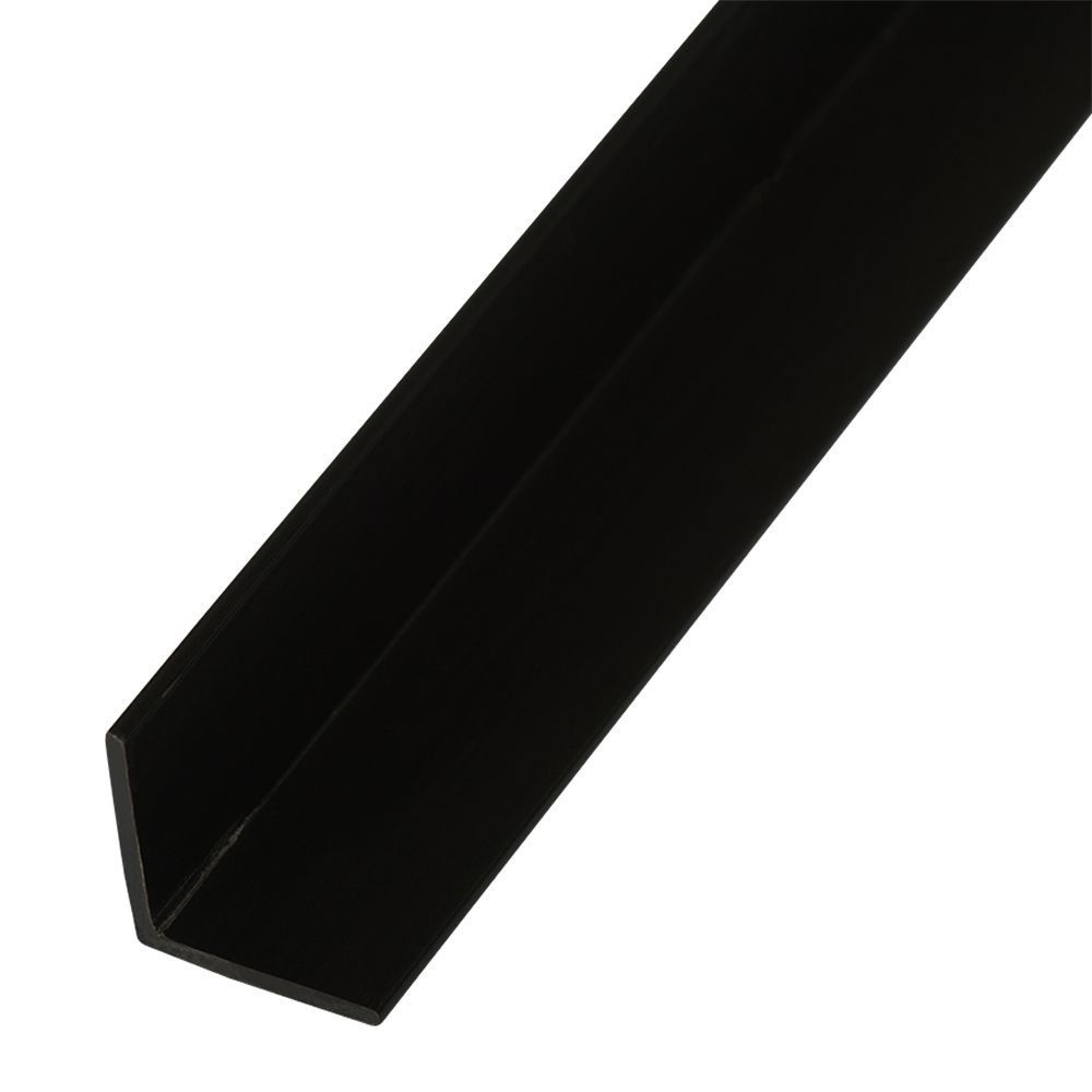 Уголок чёрный 10х10мм длина 1,35 метра , угол универсальный алюминиевый  #1