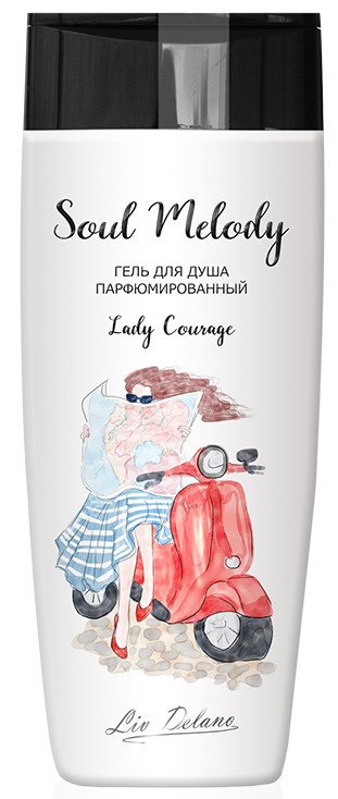 Liv Delano Гель для душа женский SOUL MELODY парфюмированный lady courage, 250 г  #1