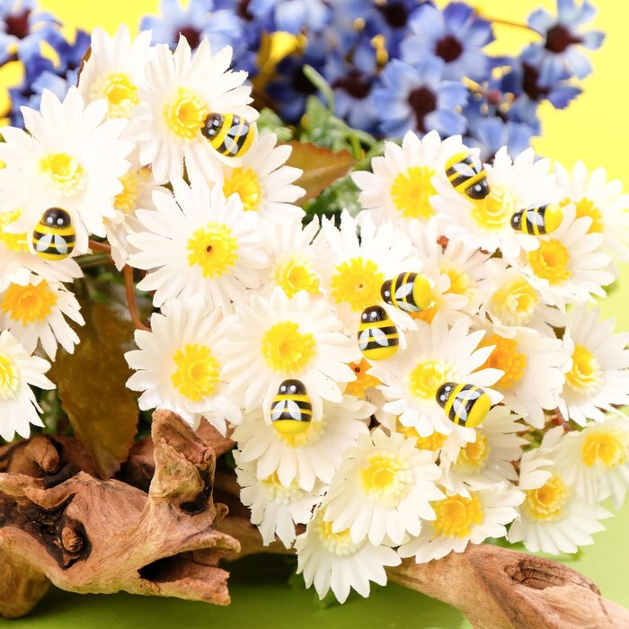 Декор флористический "Пчёлы", 10 шт., 19 х 14 мм #1