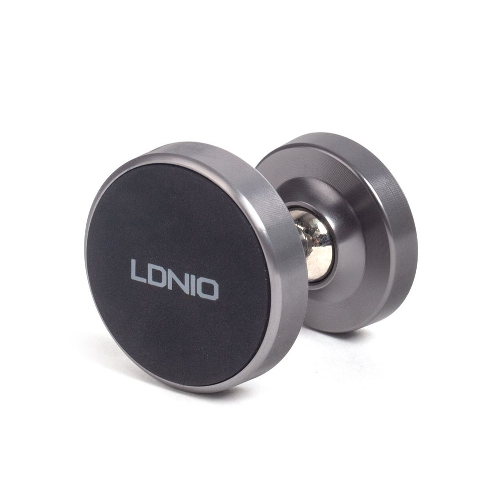 Автомобильный держатель для телефона LDNIO Magnetic MG08 Магнитный, Алюминий+Силикон+ABS Чёрный  #1