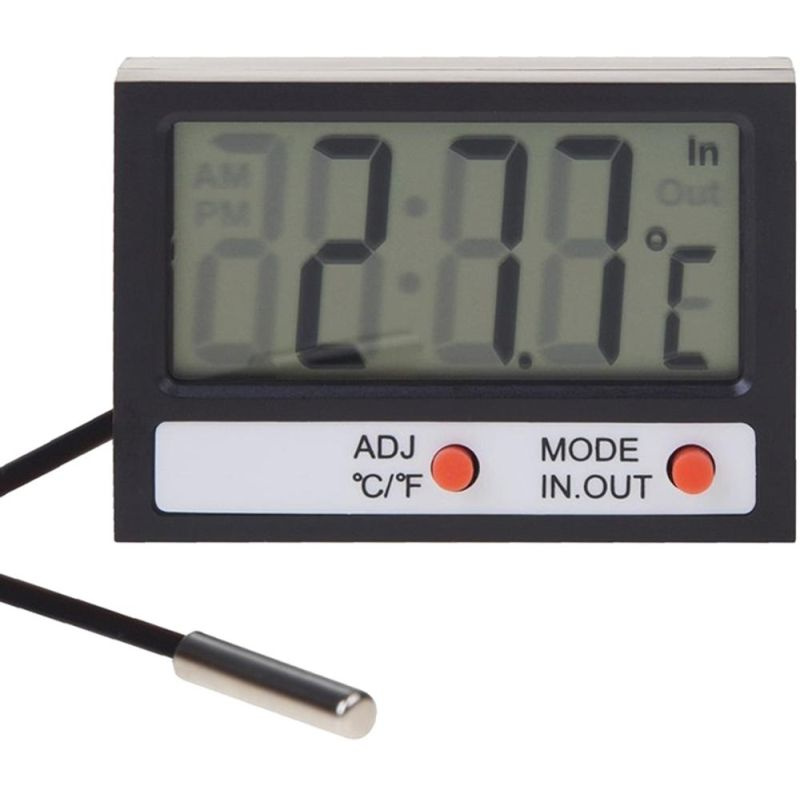 Термометр электронный комнатно-уличный с часами REXANT 70-0505  #1