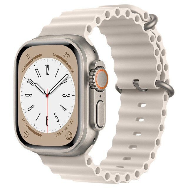 Ремешок для смарт-часов, фитнес-браслета Apple Watch Series 1 2 3 4 SE 5 6 7 8 ultra ультра силиконовый #1