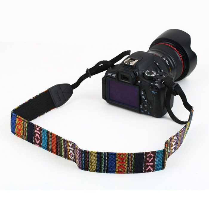 Ремень для фотоаппаратов универсальный цветной Ethnic S201 / Нашейный ремешок для фотокамеры  #1