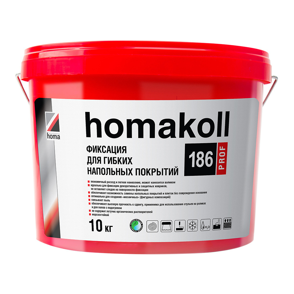 Клей для гибких напольных покрытий Homa Homakoll 186 Prof 10 кг #1