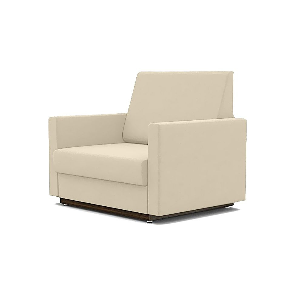 Кресло-кровать Стандарт + ФОКУС- мебельная фабрика 89х80х87 см бежевый велюр  #1