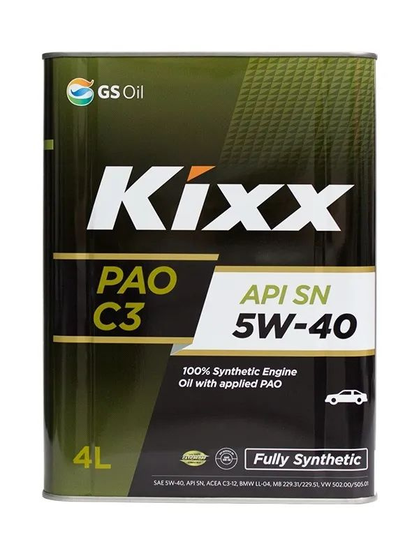 Kixx PAO SN 5W-40 Масло моторное, Синтетическое, 4 л #1
