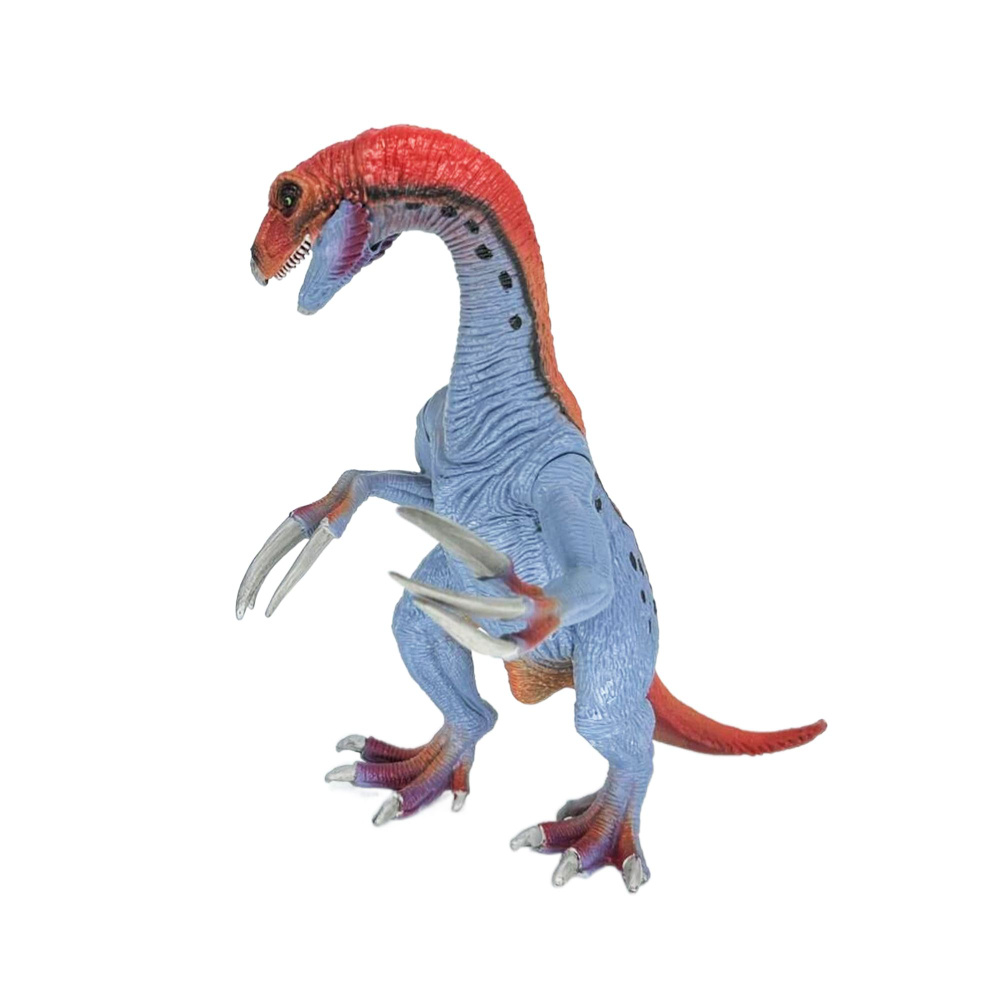 Фигурка Детское Время - Теризинозавр (с подвижными челюстью и передними лапами, цвета: голубой, красный, #1