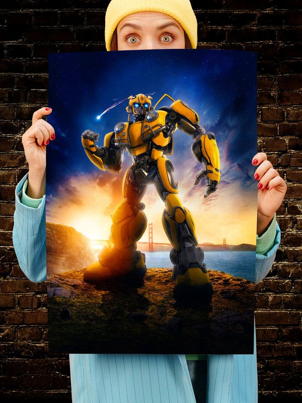 Постер интерьерный Бамблби, 70х46 см. Матовый яркий. Transformers Трансформеры  #1