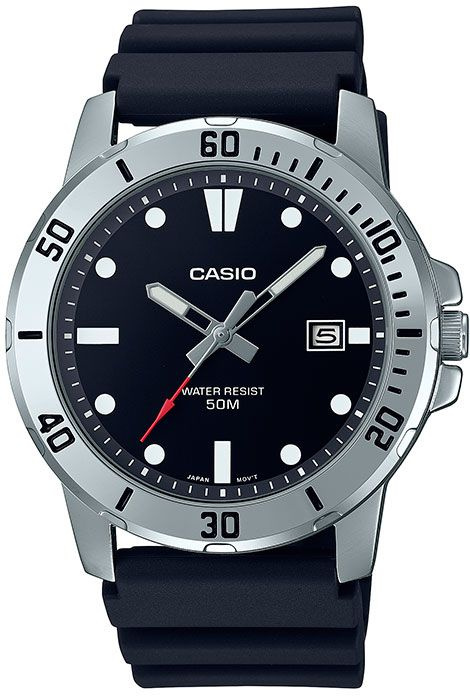 Кварцевые мужские наручные часы Casio Collection MTP-VD01-1E с индикацией текущей даты  #1