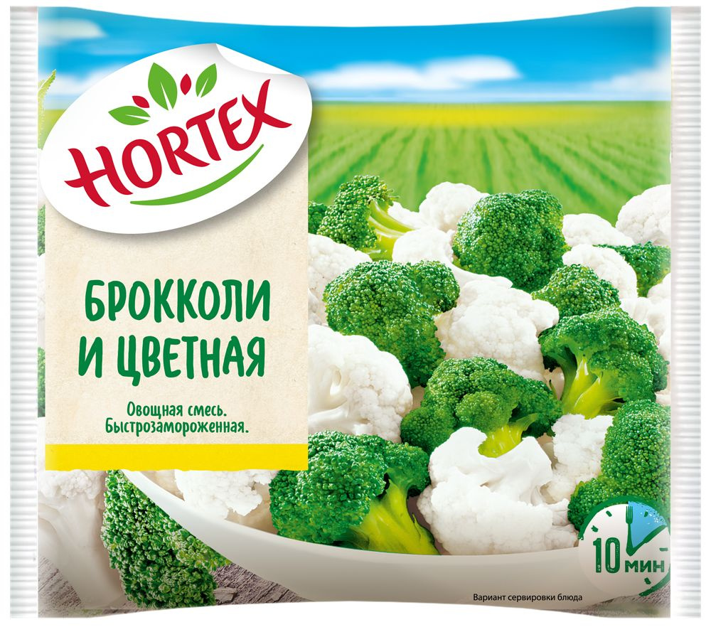 Брокколи и Цветная капуста Hortex, замороженная, 400 г - купить с доставкой  по выгодным ценам в интернет-магазине OZON (142744711)