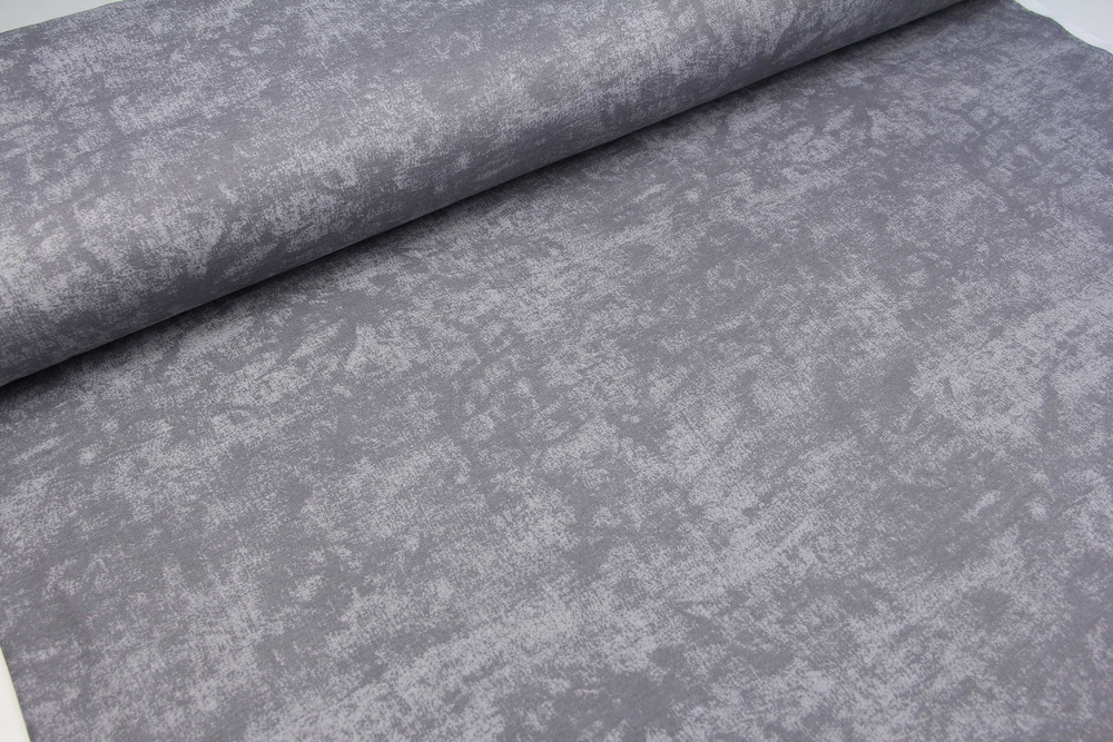 Ткань DUCK с водоотталкивающей пропиткой, 100х180 см, принт Мрамор цвет темно-серый F2  #1