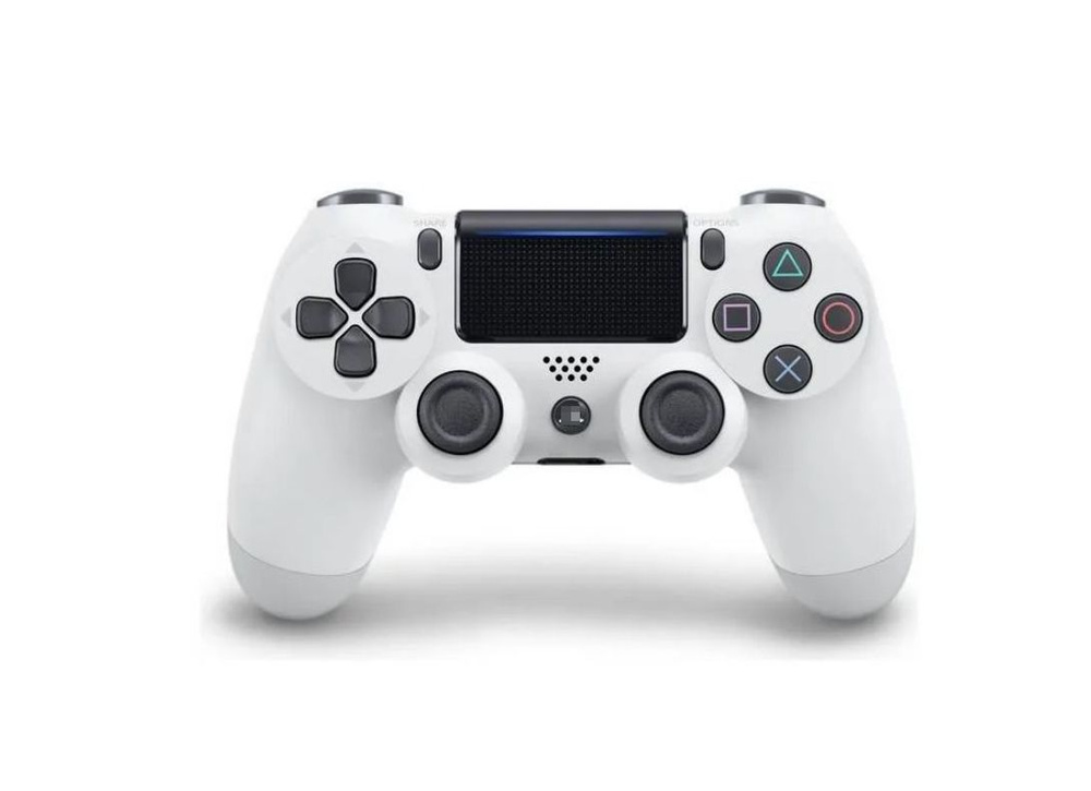 Беспроводной Bluetooth Геймпад Dualshock 4 для PlayStation 4 Белый / PS4 / Android / iOS / Блютуз Джойстик #1