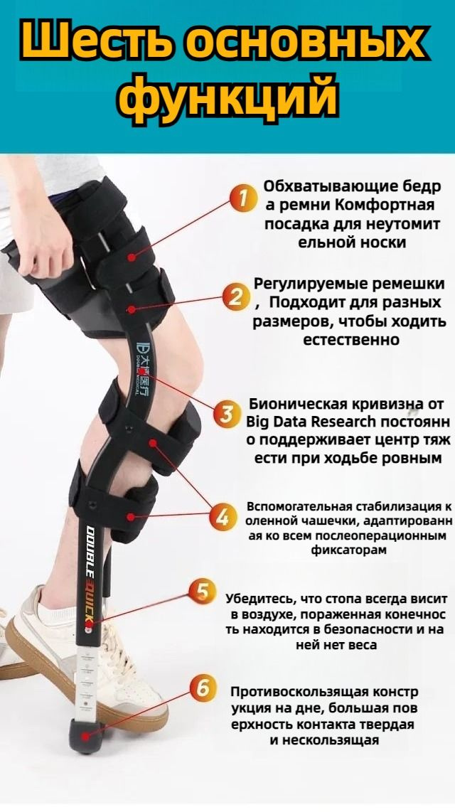 Помощник при ходьбеУстройство для иммобилизации при ходьбе на одной ...